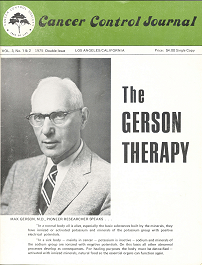 Doctor Max Gerson Resource Library Gerson Therapy article