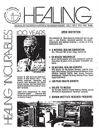 Doctor Max Gerson Resource Library Gerson Therapy article