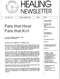 Doctor Max Gerson Resource Library Newsletters