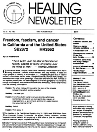 Doctor Max Gerson Resource Library Newsletters