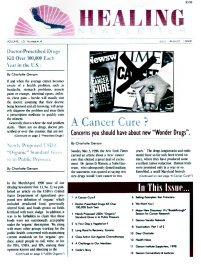 Doctor Max Gerson Resource Library Newsletters