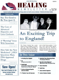 Doctor Max Gerson Resource Library Newsletters
