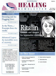 Doctor Max Gerson Resource Library Newsletters