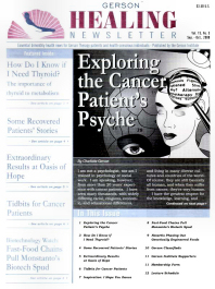 Doctor Max Gerson Resource Library Newsletters