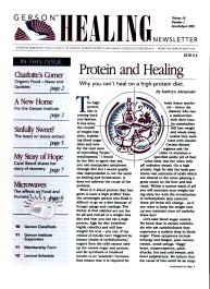 Doctor Max Gerson Resource Library Newsletters