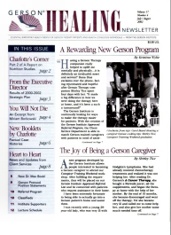 Doctor Max Gerson Resource Library Newsletters