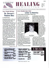 Doctor Max Gerson Resource Library Newsletters