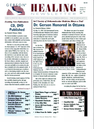 Doctor Max Gerson Resource Library Newsletters