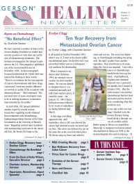 Doctor Max Gerson Resource Library Newsletters