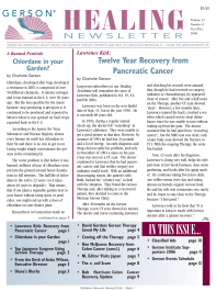 Doctor Max Gerson Resource Library Newsletters