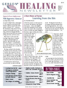 Doctor Max Gerson Resource Library Newsletters