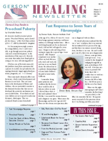 Doctor Max Gerson Resource Library Newsletters