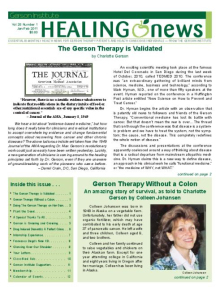 Doctor Max Gerson Resource Library Newsletters
