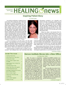 Doctor Max Gerson Resource Library Newsletters