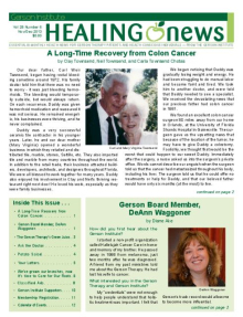 Doctor Max Gerson Resource Library Newsletters