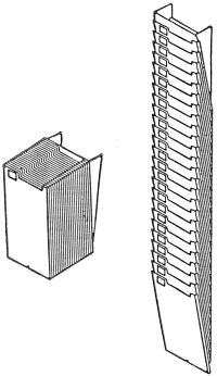 25 capacity plastic expanding time card rack at www.raleightime.com