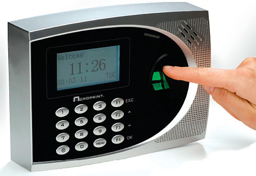 Acroprint timeQplus V3 Biometric terminal at www.raleightime.com