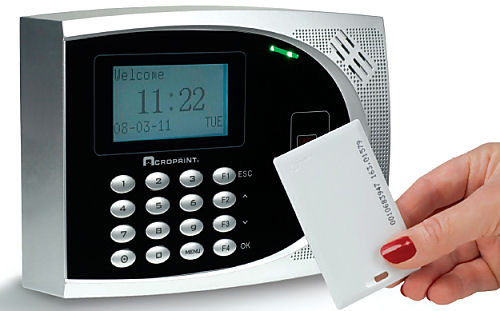 Acroprint timeQplus V3 Proximity terminal at www.raleightime.com