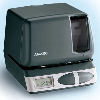Amano PIX21 time clock at www.raleightime.com