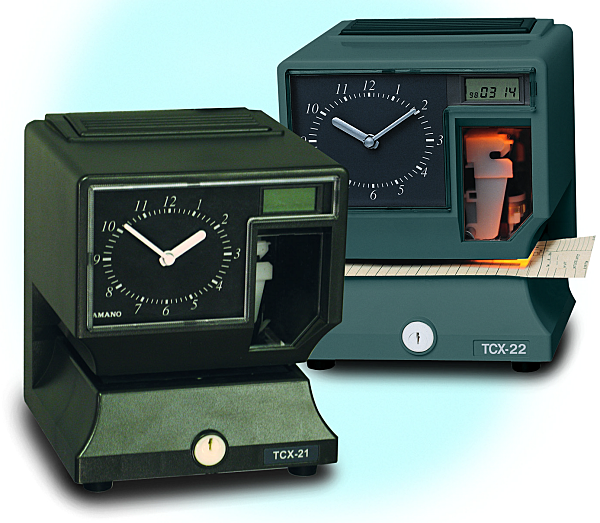 Amano TCX-21 time clock at www.raleightime.com