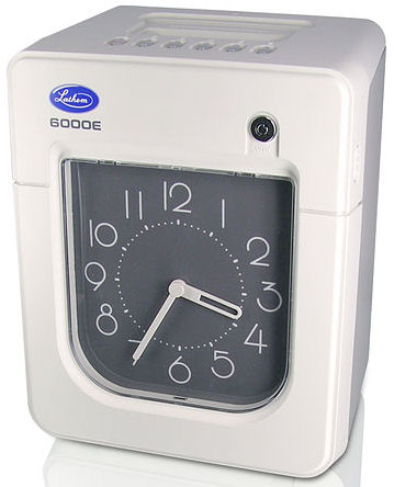 Lathem 6000E time clock at www.raleightime.com