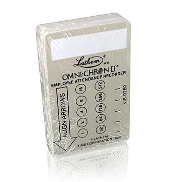 Lathem OmniChron badges at www.raleightime.com