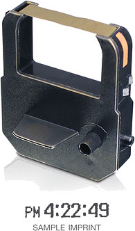 Lathem VIS6011 black ribbon cartridge for 900E / 1000E / 1500E / 5000EP / 7000E / 7500E at www.raleightime.com