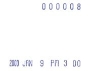 Lathem LTTN time / date / number stamp sample print at www.raleightime.com