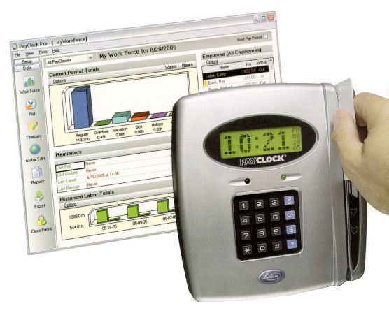 Lathem PayClock Pro PC400 Time and Attendance Badge System at www.raleightime.com