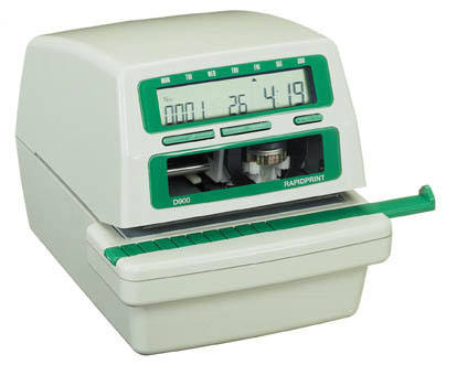 Rapidprint D900 time date and number stamp at www.raleightime.com